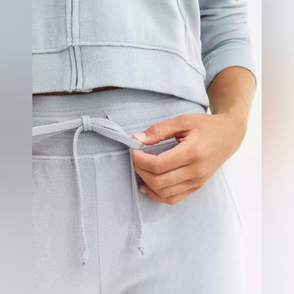 Aerie Velour Super Flare High Waisted Drawstring Pant Size L - Picture 2 of 9